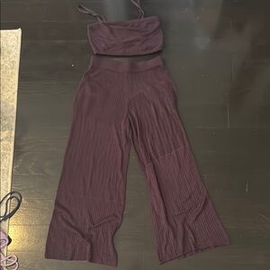 Free People Beach brown knit set size XS-S